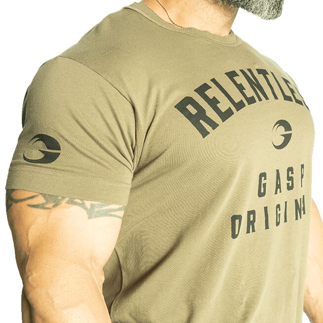 Relentless Skull Tee, Washed Green, L 